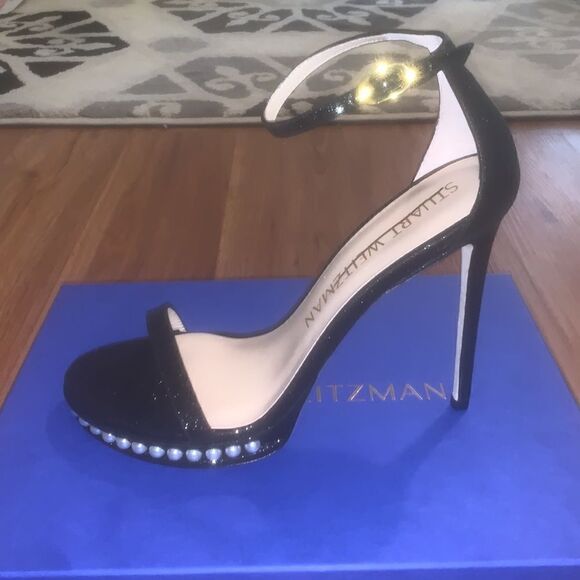 Stuart Weitzman Nudist Disco Pearl Sandals - Picture 7 of 11